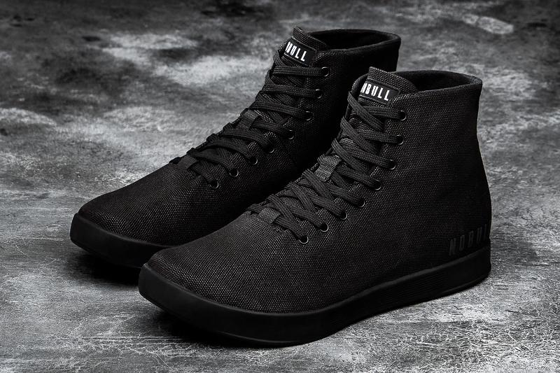 Men's Nobull High-Top Canvas Trainers Black | SG O2386K